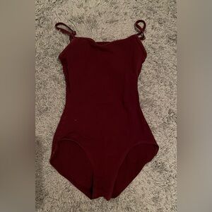 Maroon Capezio Adult Medium Leotard